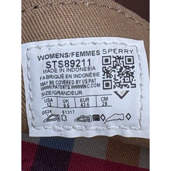 Sperry Women's 12 Bayside Boat Shoe Sahara Brown Leather Chunky (STS89211) - Picture 15 of 16